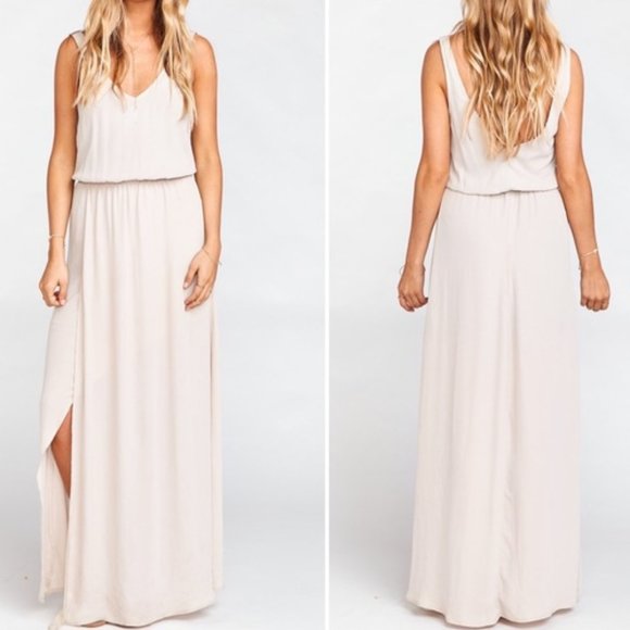 Show Me Your MuMu Dresses & Skirts - Show Me Your Mumu Kendall maxi dress in dusty blush crisp Size S - NWOT
